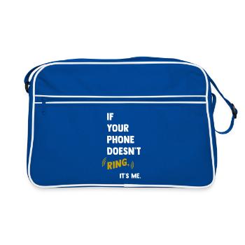 Si votre téléphone ne sonne pas - Sac Retro - bleu/blanc - Devant