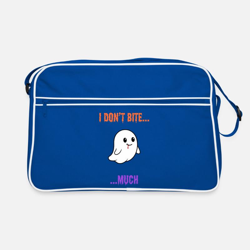 I Don't Bite... Much - Cute Vampire Ghost Retro Bag