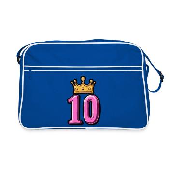 Couronne à 10 chiffres - Sac Retro - bleu/blanc - Devant