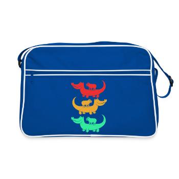 Capibara Capybara - Retro Bag - blue/white - Front