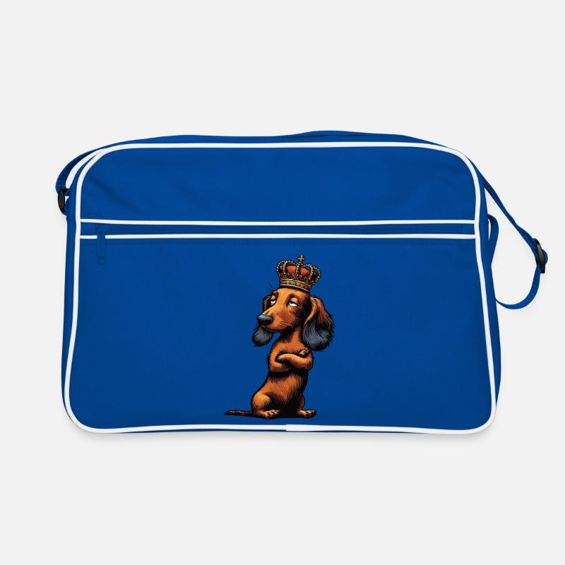 Teckel à poil long Teckel Teckel Teckel Sac Retro