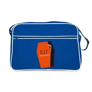 B.I.P. Coffin Print - Retro Bag - blue/white - Front