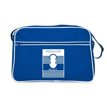 Sound Identity - Retro Tasche - Blau/Weiß - Vorne
