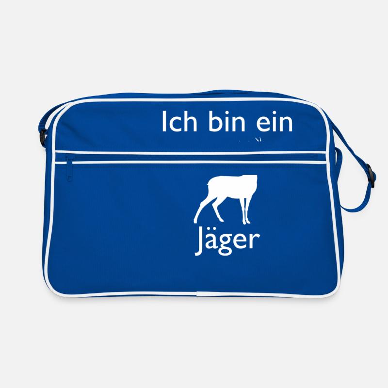 ich bin ein jäger Retro Tasche