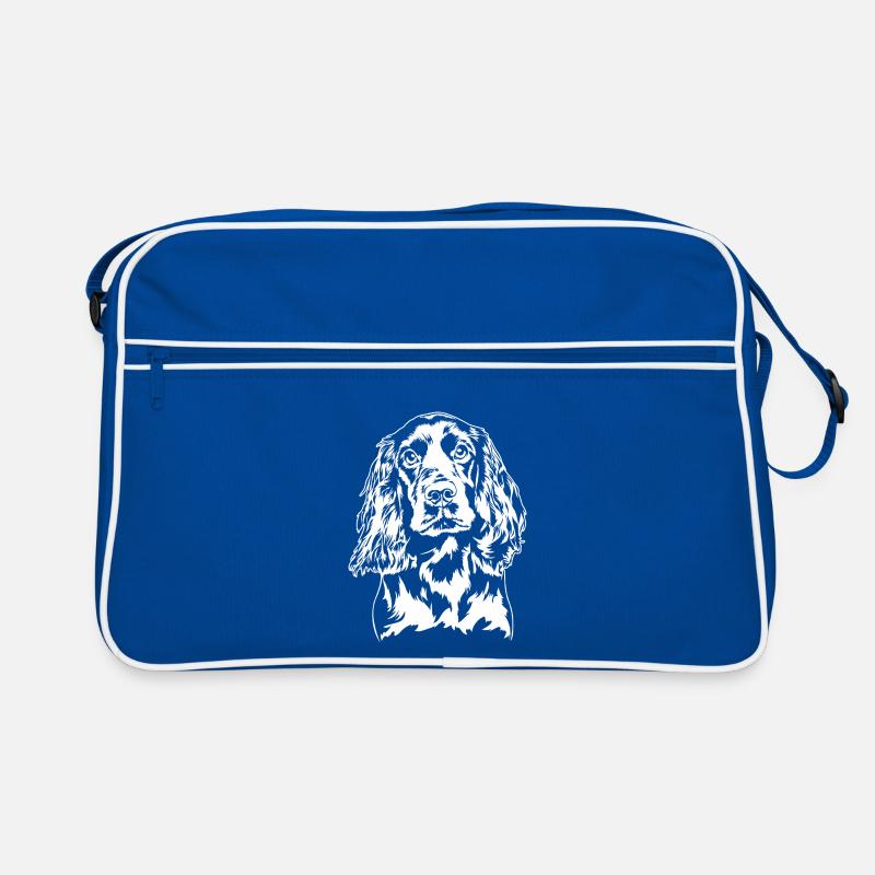 Boykin Spaniel Portrait Hunde Hund Wilsigns Retro Tasche