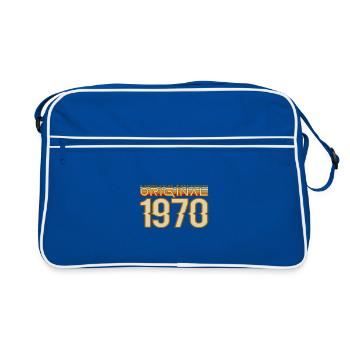Original 1970 Retro Typography - Retro Bag - blue/white - Front