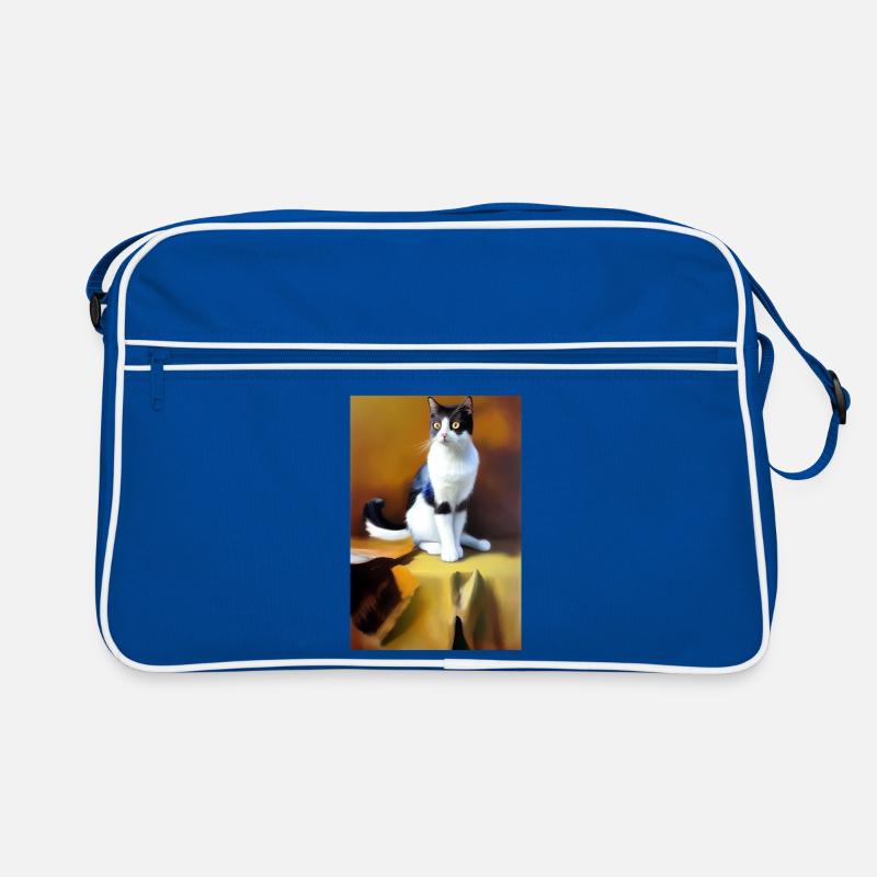 Cat Image Retro Bag