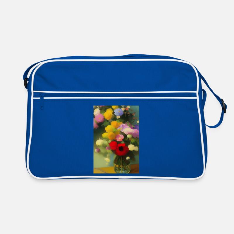 Fleurs et papillon Sac Retro