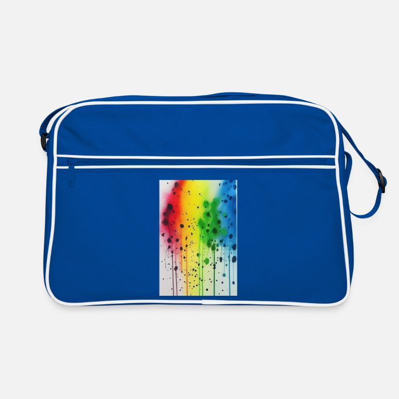 Farbspritzer Retro Tasche
