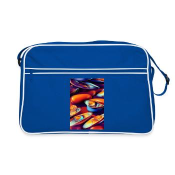 Moules - Sac Retro - bleu/blanc - Devant