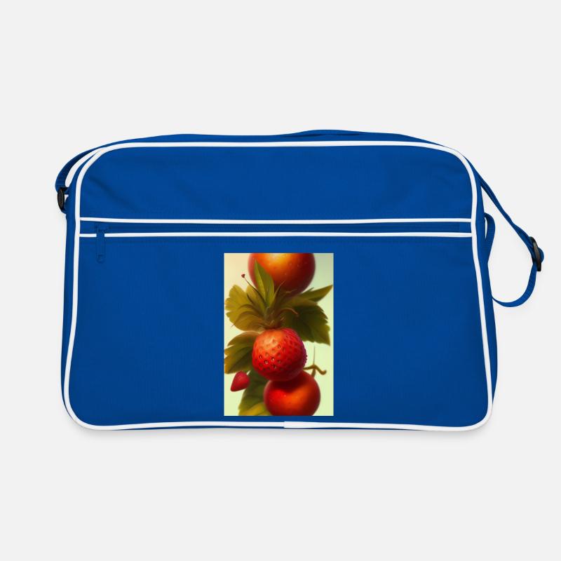 Erdbeere Retro Tasche