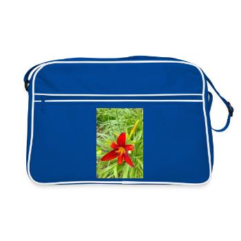 LYS DE FEU - Sac Retro - bleu/blanc - Devant