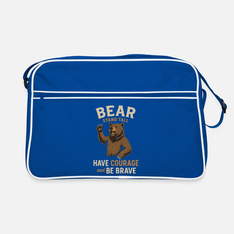 Devise de l’ours pour les braves Sac Retro
