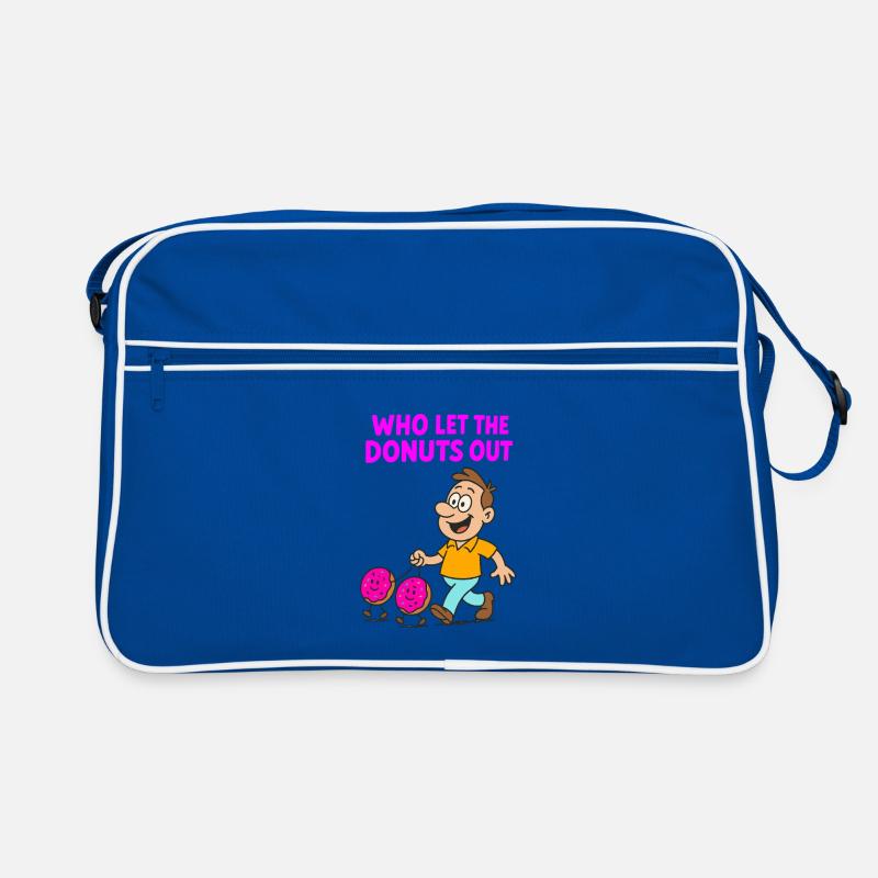 Humorous Donut Expression Design Retro Bag