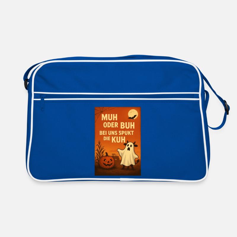 Spukkuh Halloween: MuH oder Buh Retro Tasche