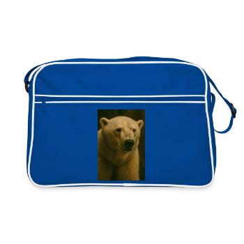 Animaux - Ours polaire - Sac Retro - bleu/blanc - Devant