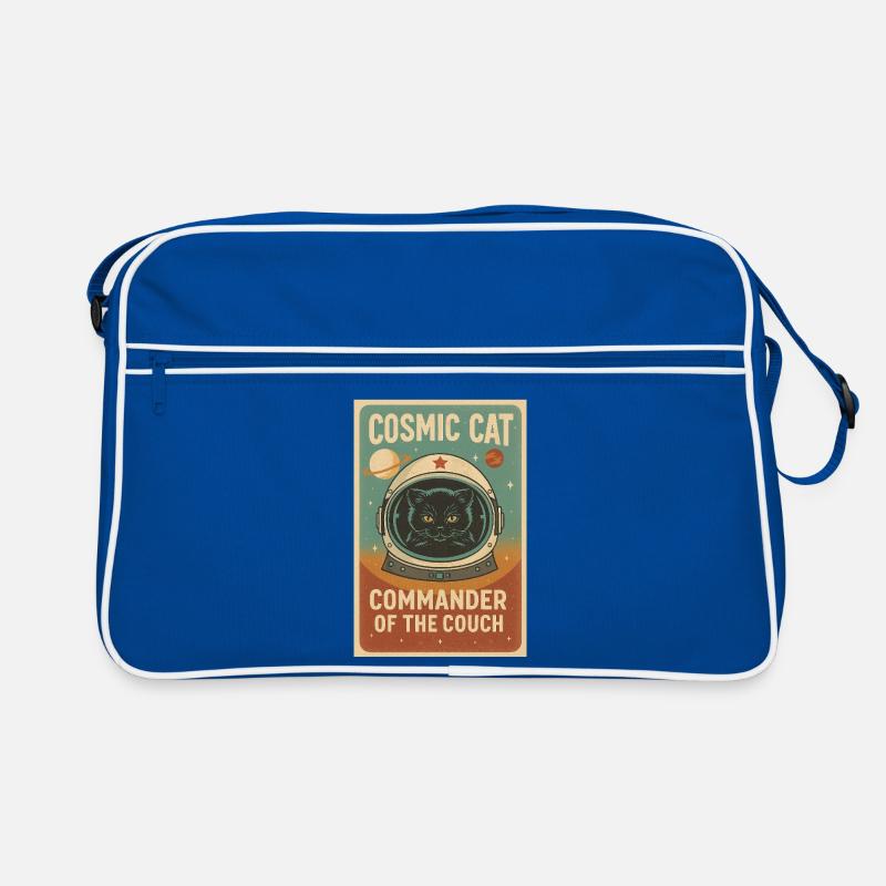 Chat Cosmique – Commandant du Divan | Design rétro Sac Retro
