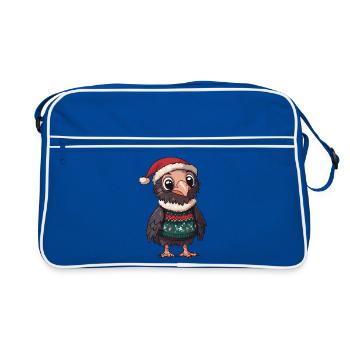 Aigle Oiseau Noël - Sac Retro - bleu/blanc - Devant