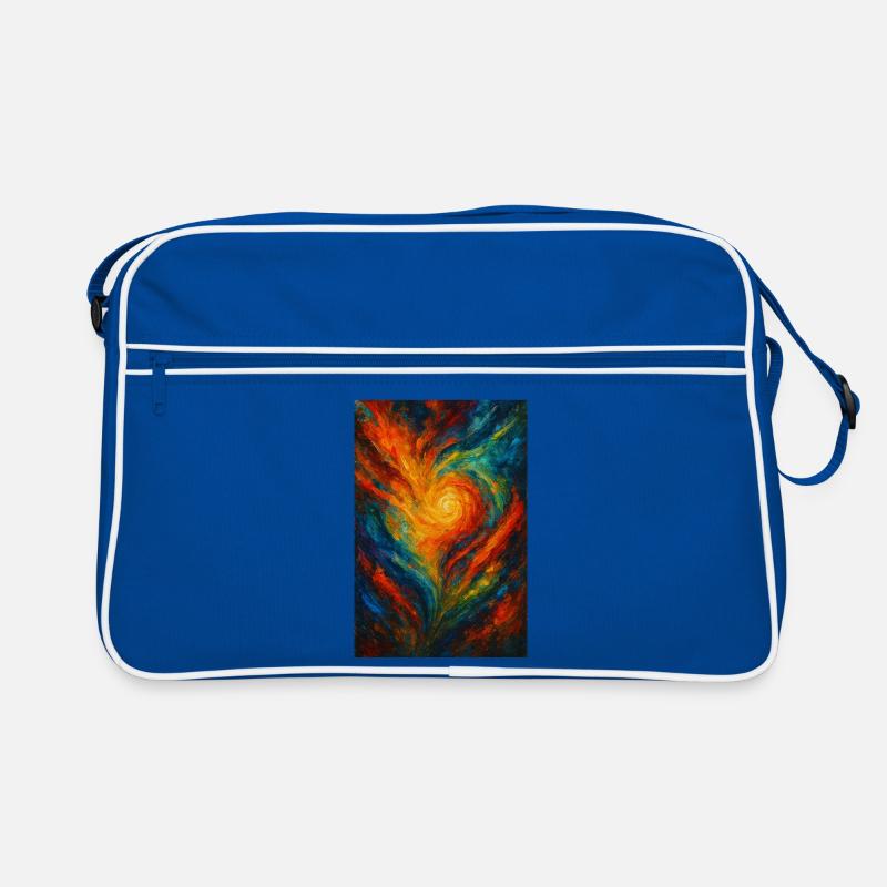 Chromatic Vortex Abstract Fire Retro Bag