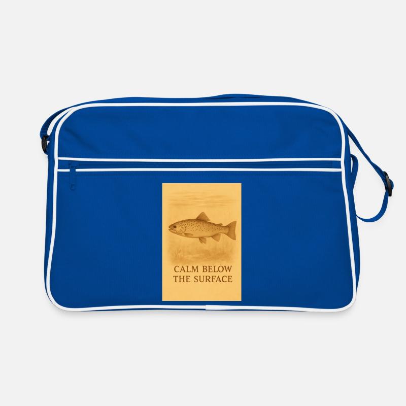 Calm Below the Surface Trout Print Retro Bag