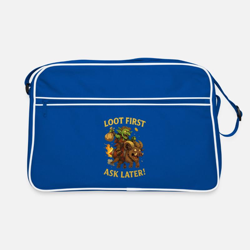 Loot First, Ask Later Retro Bag