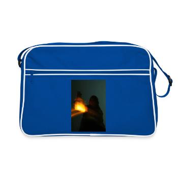 Night light in the shade - Retro Bag - blue/white - Front
