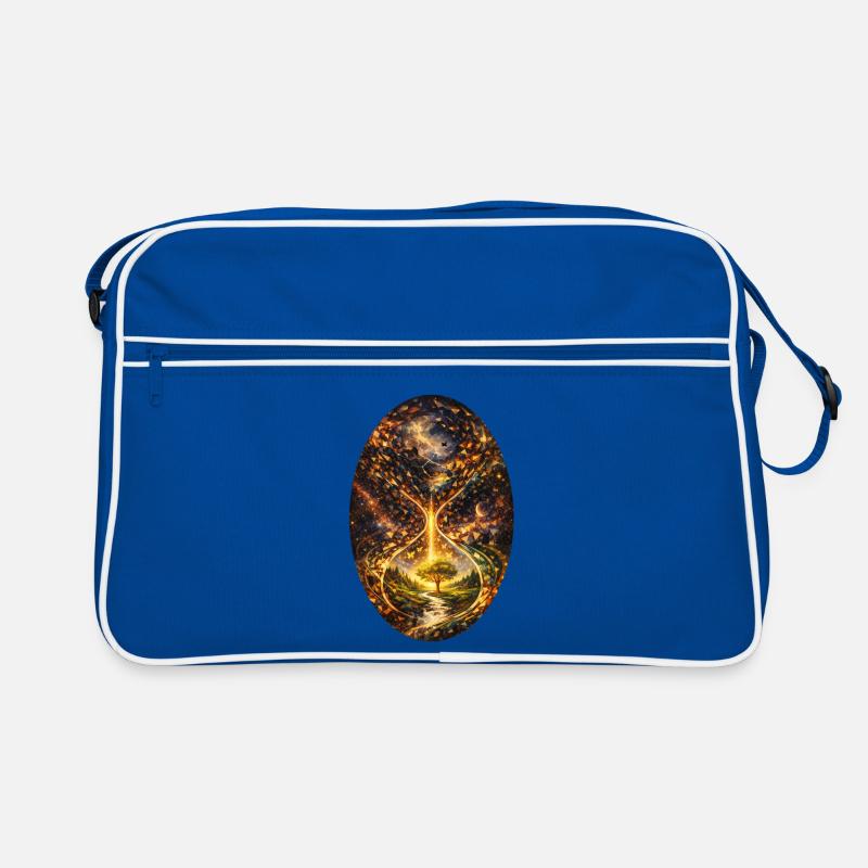 Zeitbaum Kosmos Lichtpfad Retro Tasche
