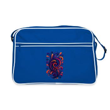 Tourbillon coloré - Sac Retro - bleu/blanc - Devant