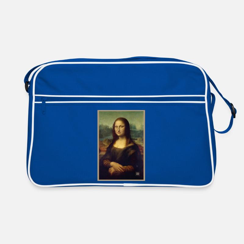 Mona Lisa suspicious judgmental Retro Bag