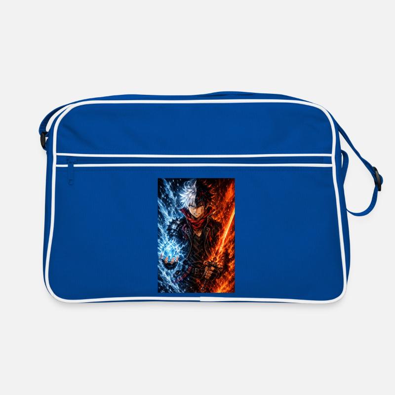 Guerrier avec deux éléments. Feu et glace Sac Retro