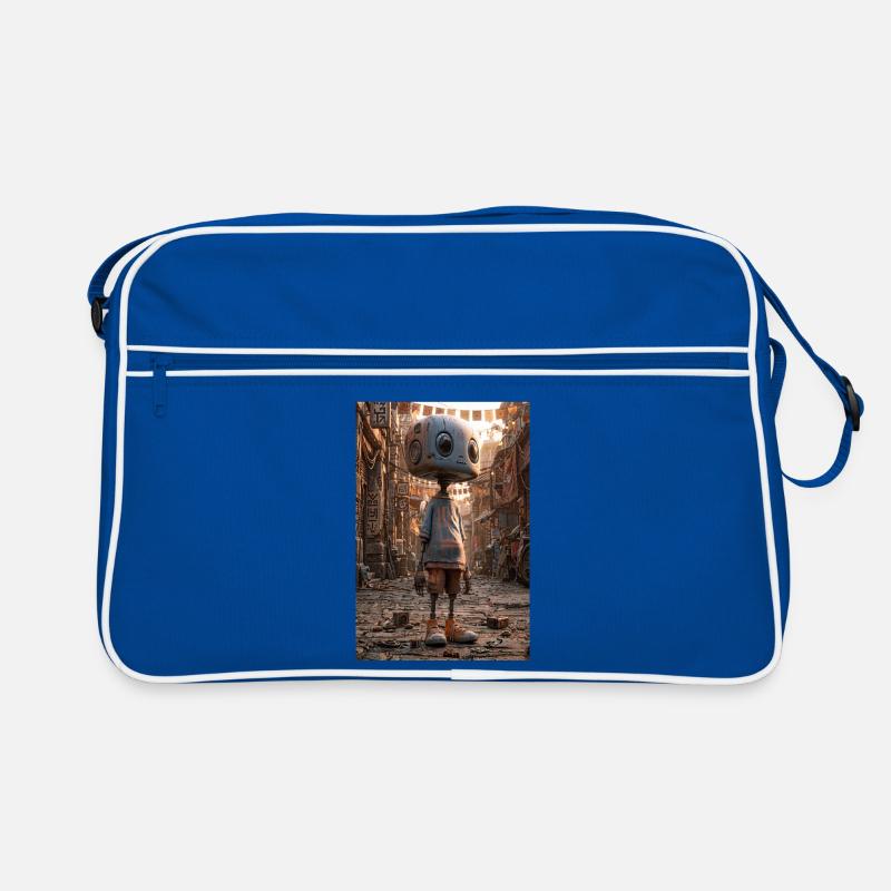 Rusty Robot in Neon Bazaar Retro Bag