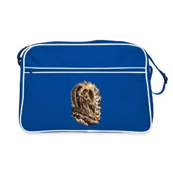EP Warrior Angel – Glaube und innere Stärke - Retro Tasche - Blau/Weiß - Vorne