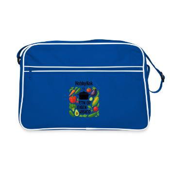 Conception de cercle de couronnes de légumes - Sac Retro - bleu/blanc - Devant