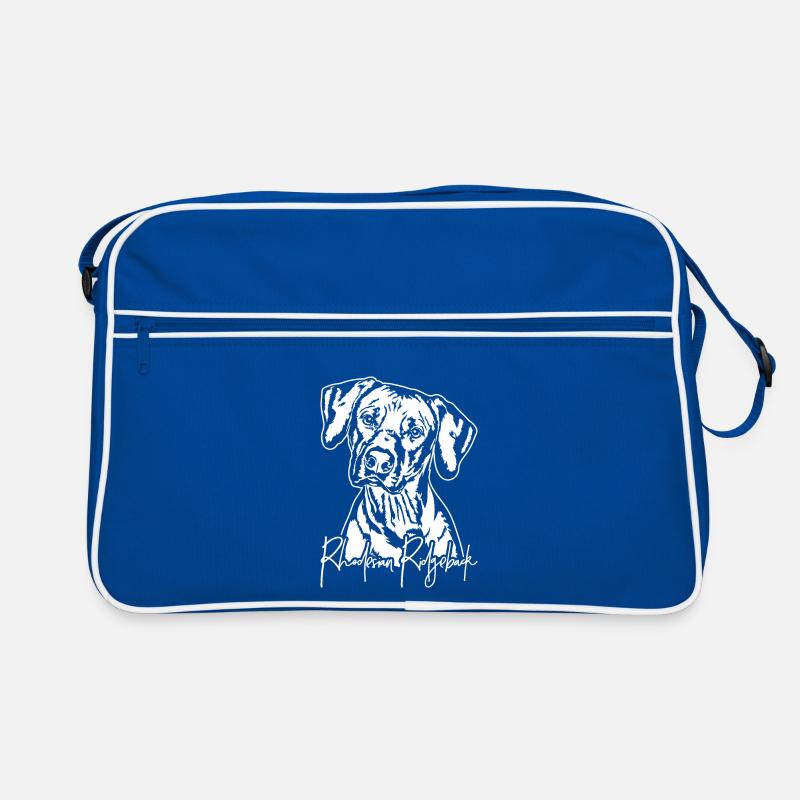 RHODESIAN RIDGEBACK Hunde Portrait Wilsigns Retro Tasche