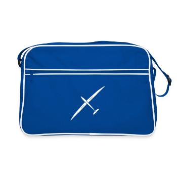Glider Gliding Gliding Gliding Glider - Retro Bag - blue/white - Front
