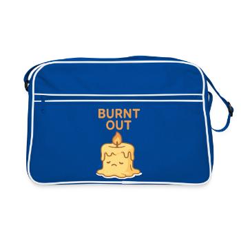 Burnt Out Candle Mood Tee - Retro Bag - blue/white - Front