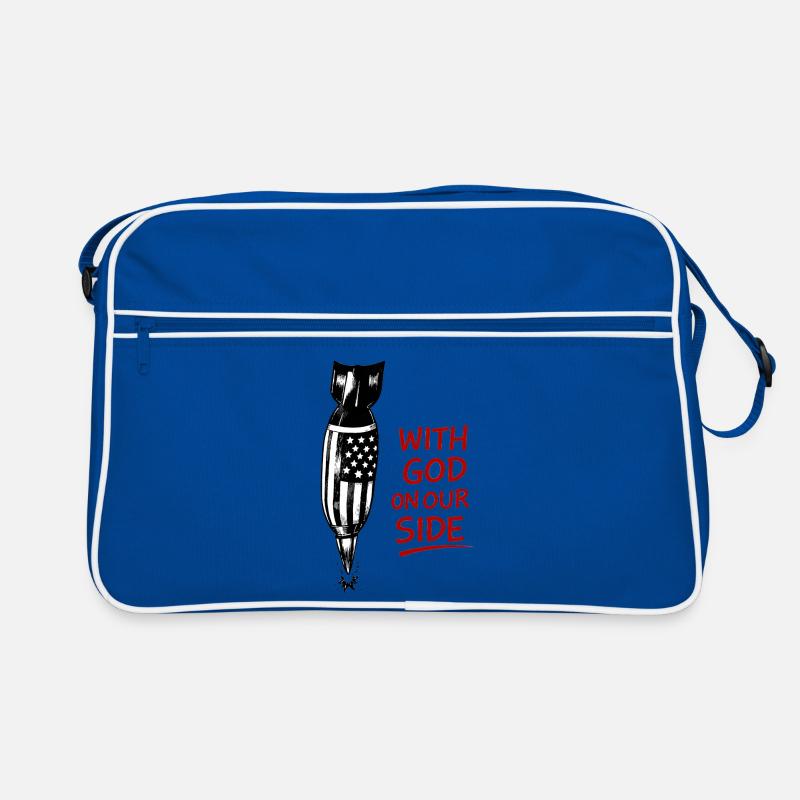 Fackel mit Flaggenmuster Retro Tasche