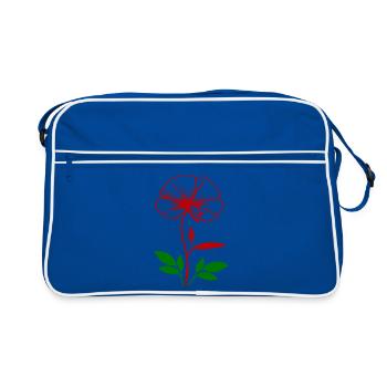 Pansy - Retro Bag - blue/white - Front