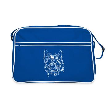 CAIRN TERRIER Couronne Chien Chien Wilsigns - Sac Retro - bleu/blanc - Devant