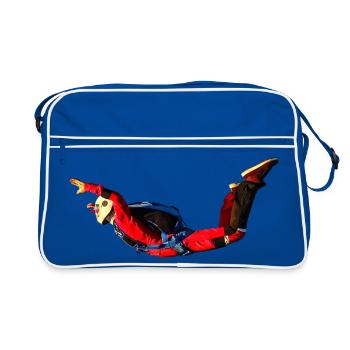 Skydiver - Retro Tasche - Blau/Weiß - Vorne