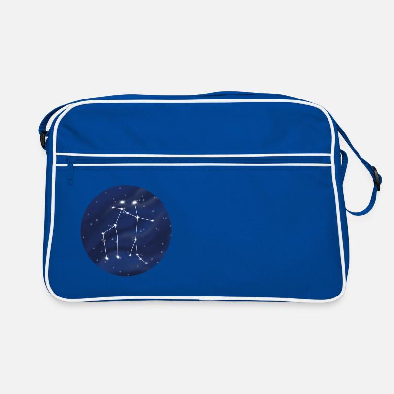 Sternbild Zwillinge Sternzeichen Retro Tasche