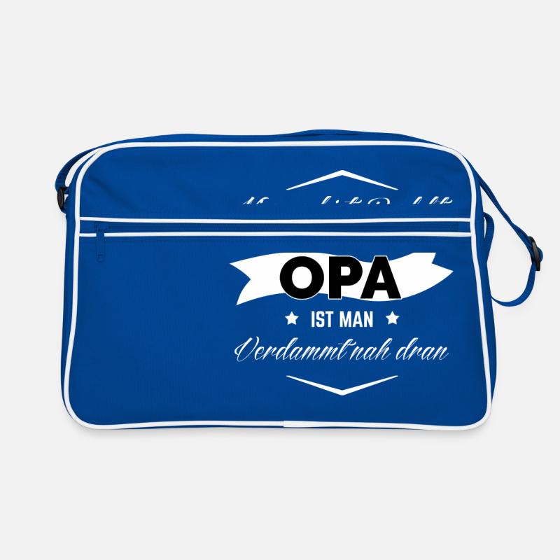 OPA - Retro Tasche - Blau/Weiß