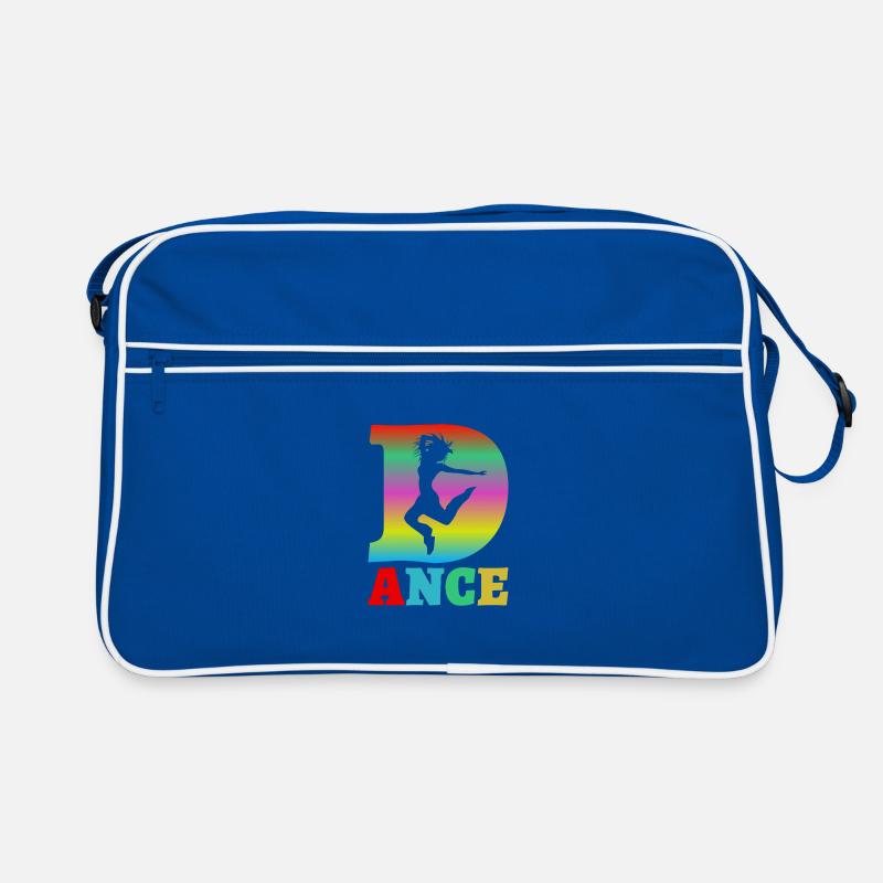 dance - Retro Tasche - Blau/Weiß