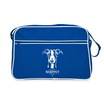 Whippet Maman Chien Lévrier Lévrier Wilsigns - Sac Retro - bleu/blanc - Devant
