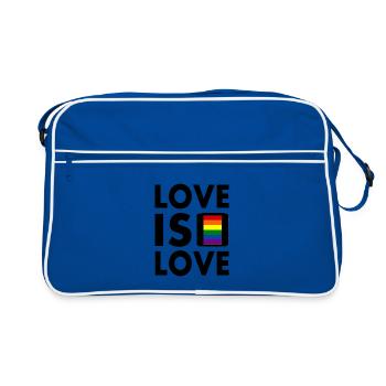 Love is love - Sac Retro - bleu/blanc - Devant