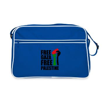 Free gaza Free palestine - Sac Retro - bleu/blanc - Devant