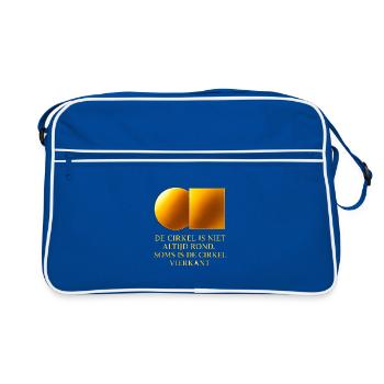 Golden Circle vs Square Design - Retro Bag - blue/white - Front