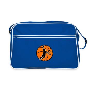 Dunk puissant au basketball - Sac Retro - bleu/blanc - Devant
