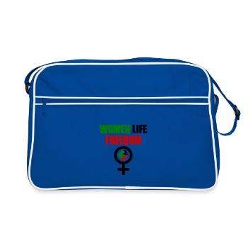 Women life freedom - Retro Bag - blue/white - Front