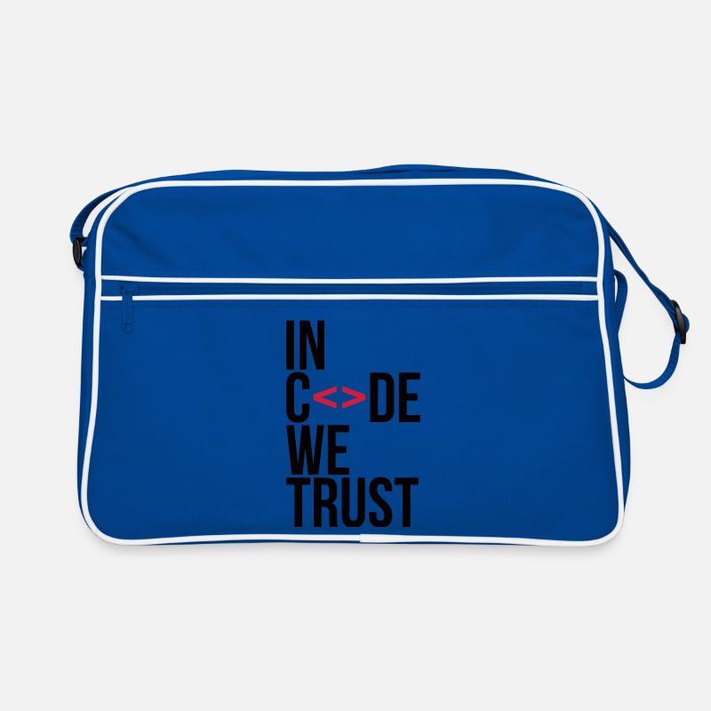 in code we trust ! Retro Bag